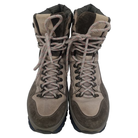 Moncler Schnür-Wanderschuhe aus braunem Leder und Wildleder - Image 6