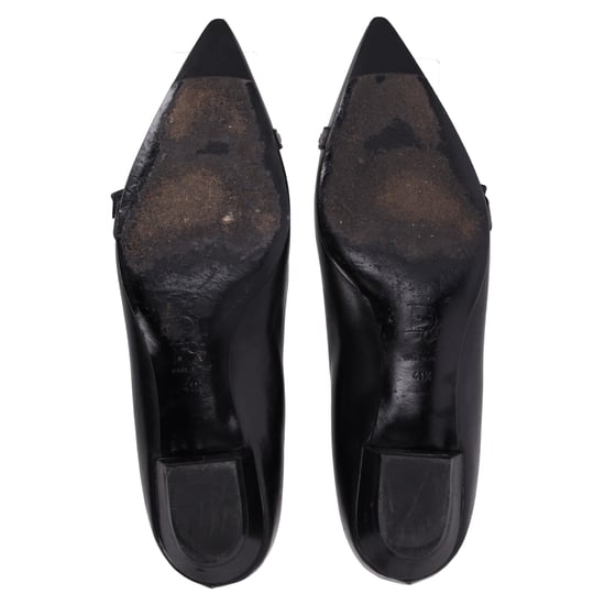 Dior Ballerinas mit spitzer Zehenpartie aus schwarzem Leder - Image 6