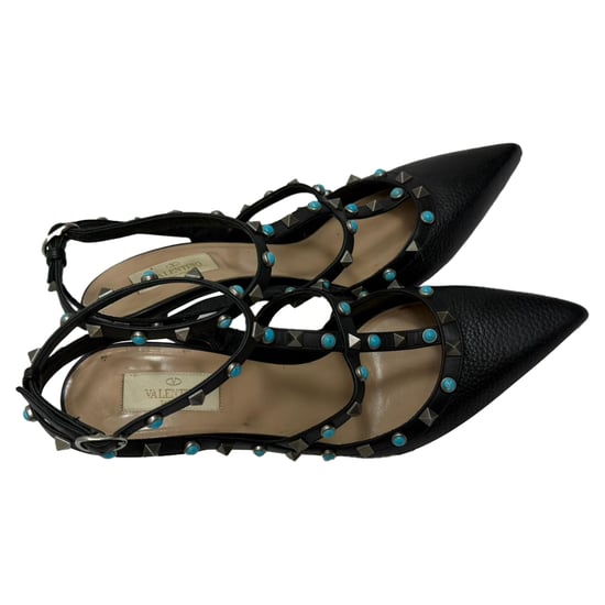 Valentino Garavani Rockstud Rolling Pumps in Schwarz - Image 5