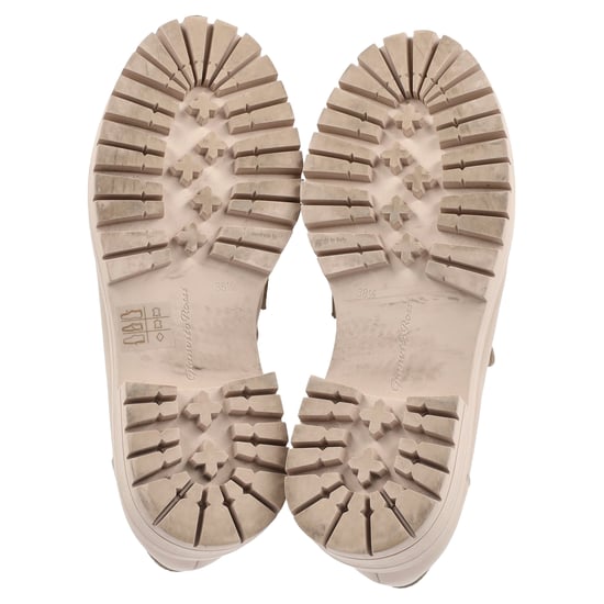 Gianvito Rossi Plateau-Loafer aus nudefarbenem Leder - Image 6