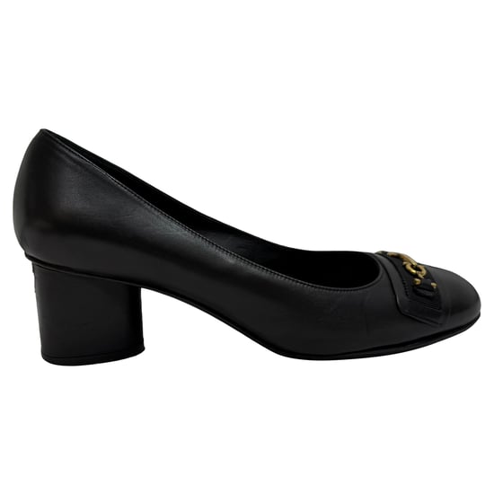Salvatore Ferragamo Avery Pumps aus schwarzem Leder - Image 1