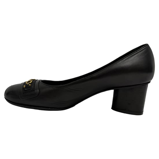 Salvatore Ferragamo Avery Pumps aus schwarzem Leder - Image 4