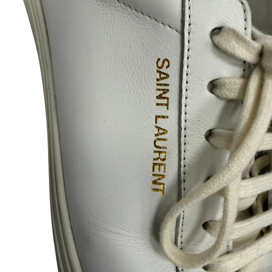 Saint Laurent Andy Low-Top-Sneaker aus weißem Kalbsleder - Image 6