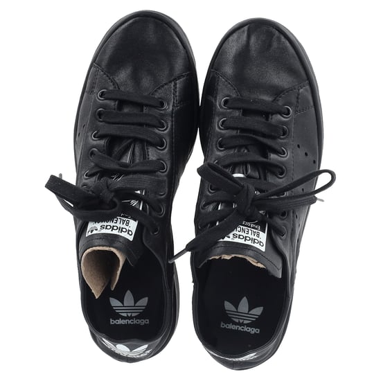 Balenciaga x Adidas Stan Smith Sneaker aus schwarzem Leder - Image 3