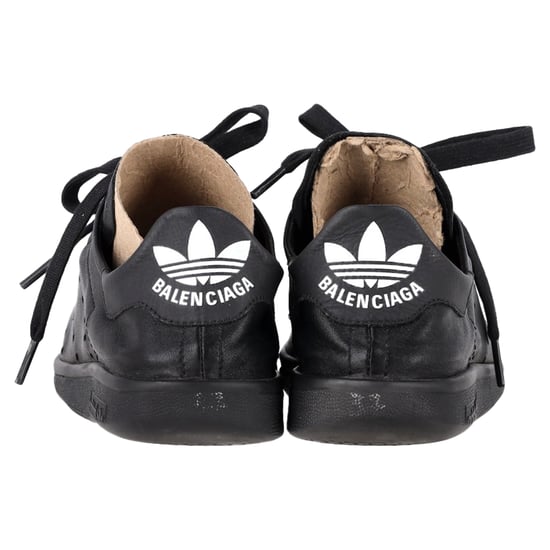 Balenciaga x Adidas Stan Smith Sneaker aus schwarzem Leder - Image 5
