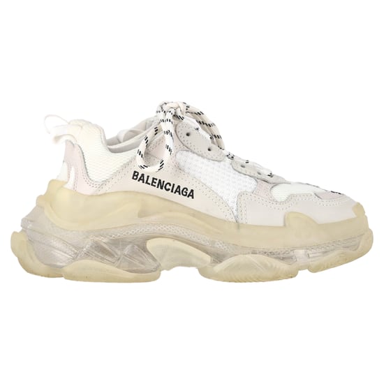 Balenciaga Triple S Clear Sole Sneakers aus weißem Polyester - Image 1