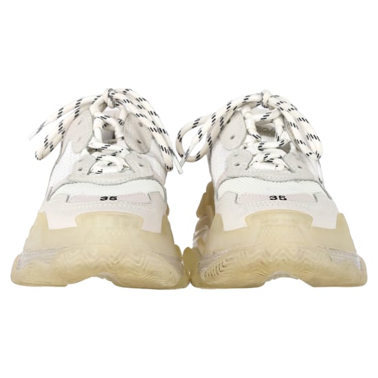 Balenciaga Triple S Clear Sole Sneakers aus weißem Polyester - Image 2