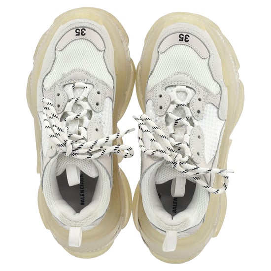 Balenciaga Triple S Clear Sole Sneakers aus weißem Polyester - Image 3