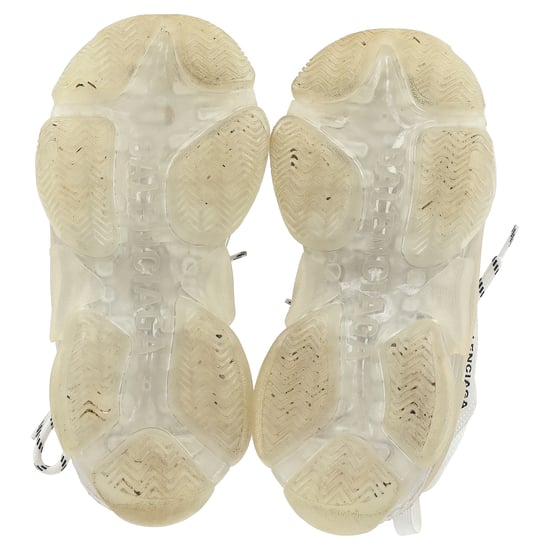 Balenciaga Triple S Clear Sole Sneakers aus weißem Polyester - Image 6