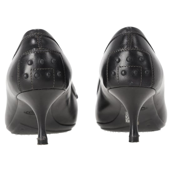 Tod's Penny Loafer Pumps mit spitzer Zehenpartie aus schwarzem Leder - Image 3