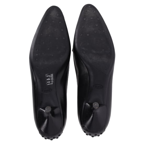 Tod's Penny Loafer Pumps mit spitzer Zehenpartie aus schwarzem Leder - Image 5
