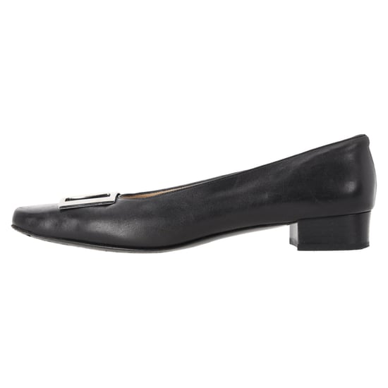 Ferragamo Pumps mit Schnallendetail aus schwarzem Leder - Image 2