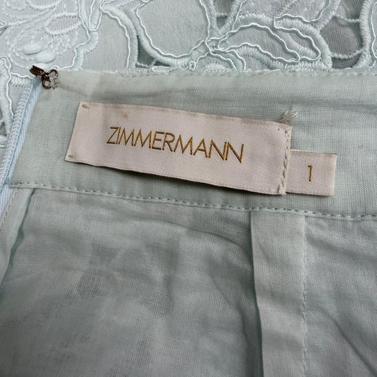 Zimmermann Spitzenverziertes Midi-Rock in Mintgrün aus Polyester - Image 4