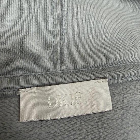 Dior X Daniel Arsham Hoodie aus grauer Baumwolle - Image 4