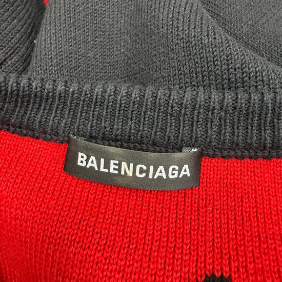 Balenciaga Allover-Logo-Pullover aus schwarzer Baumwolle - Image 4