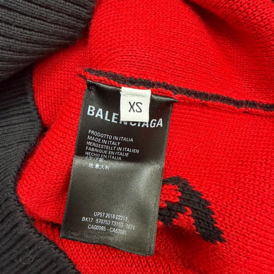 Balenciaga Allover-Logo-Pullover aus schwarzer Baumwolle - Image 5