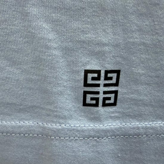 Givenchy Adler-Logo-Print T-Shirt aus blauer Baumwolle - Image 4