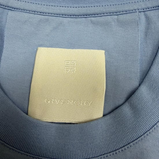 Givenchy Adler-Logo-Print T-Shirt aus blauer Baumwolle - Image 5