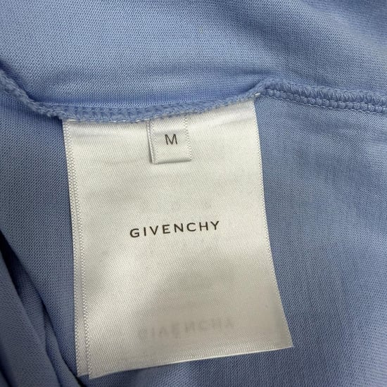 Givenchy Adler-Logo-Print T-Shirt aus blauer Baumwolle - Image 6