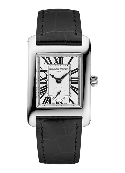 Frédérique Constant Classics Carree Small Seconds Schwarz Damen Armbanduhr FC-235S2C6 - Image 1