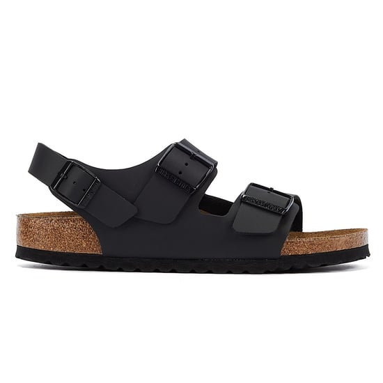 Birkenstock Milano Birko Flor Schwarze Ledersandalen - Image 4