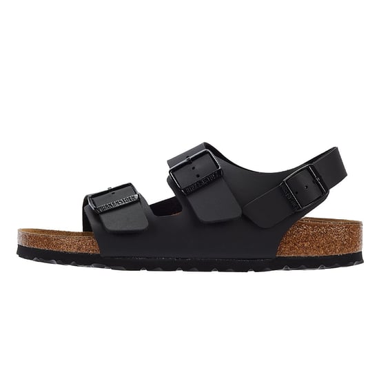 Birkenstock Milano Birko Flor Schwarze Ledersandalen - Image 5