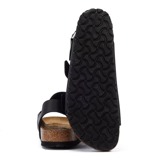 Birkenstock Milano Birko Flor Schwarze Ledersandalen - Image 6