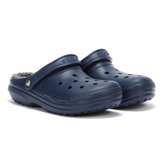 Einkaufen Für Klassische Damen-Clogs Mit Futter In Marineblau/Grau - Image 1
