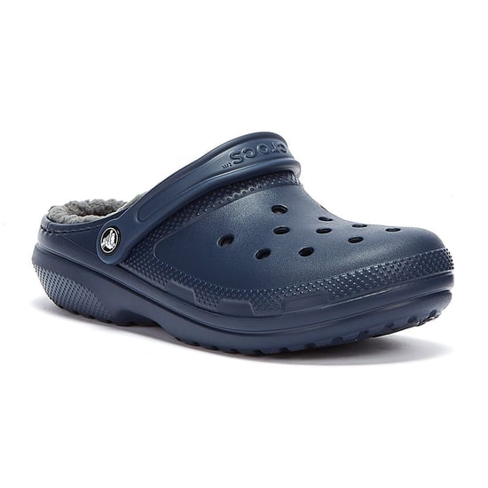 Einkaufen Für Klassische Damen-Clogs Mit Futter In Marineblau/Grau - Image 2