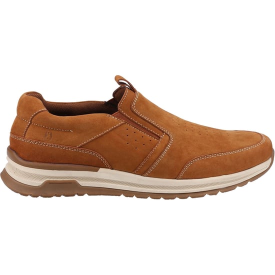 Hush Puppies Cole Leder Herren Slipper In Beige - Image 4