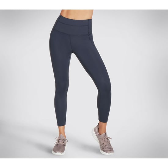 Skechers Performance GOWALK Trage Hohe Taille 7/8 Nylon Damen Blau Sportleggings - Image 2