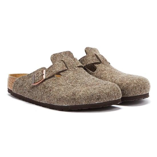 Kaufen Sie Birkenstock Boston Braune Hausschuhe - Image 1