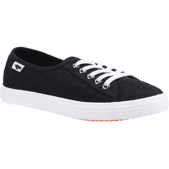 Rocket Dog Chow Chow Baumwoll Damenschwarze Turnschuhe - Image 1