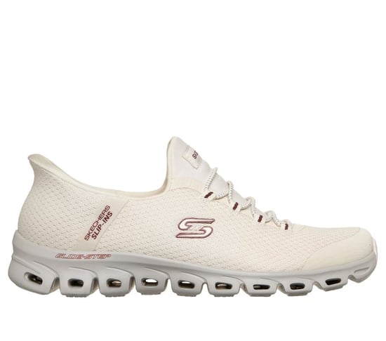 Skechers Slip-Ins Glide Step Vibey Mesh Damen Weiße Sneakers - Image 2