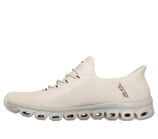 Skechers Slip-Ins Glide Step Vibey Mesh Damen Weiße Sneakers - Image 3