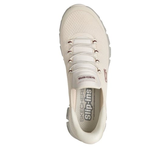 Skechers Slip-Ins Glide Step Vibey Mesh Damen Weiße Sneakers - Image 4