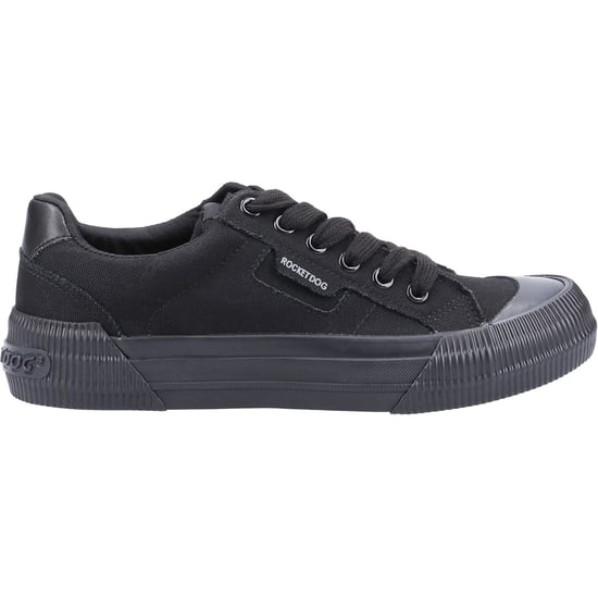 Rocket Dog Cheery Stoff Damen Schwarz Sneakers - Image 4