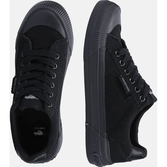 Rocket Dog Cheery Stoff Damen Schwarz Sneakers - Image 6