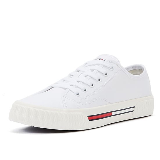 Kaufen Sie Tommy Hilfiger Tommy Jeans Low Cut Canvas Damen-Sneaker In Weiß - Image 2