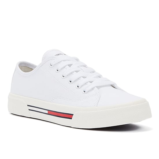 Kaufen Sie Tommy Hilfiger Tommy Jeans Low Cut Canvas Damen-Sneaker In Weiß - Image 3