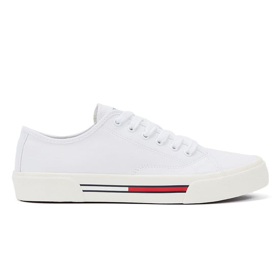 Kaufen Sie Tommy Hilfiger Tommy Jeans Low Cut Canvas Damen-Sneaker In Weiß - Image 4