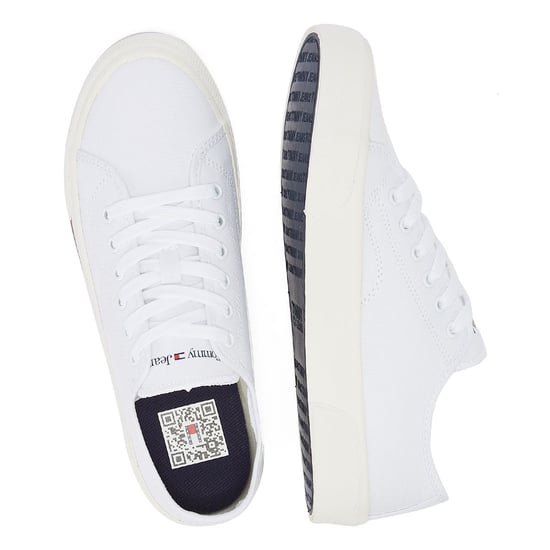 Kaufen Sie Tommy Hilfiger Tommy Jeans Low Cut Canvas Damen-Sneaker In Weiß - Image 6