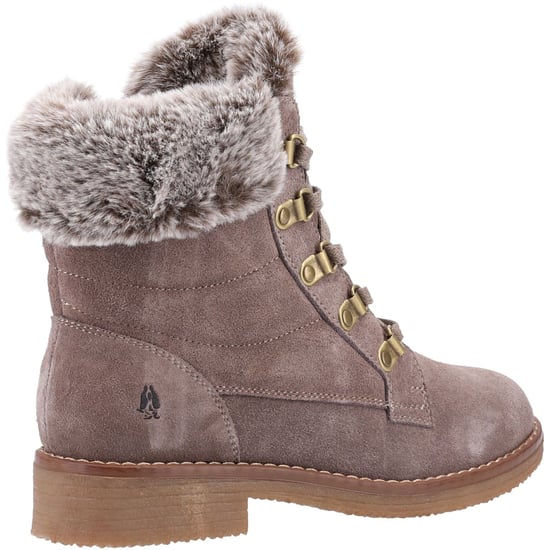Hush Puppies Florence Leder Damen Stiefel In Taupe - Image 2