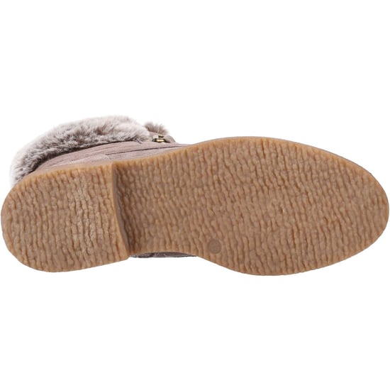 Hush Puppies Florence Leder Damen Stiefel In Taupe - Image 3