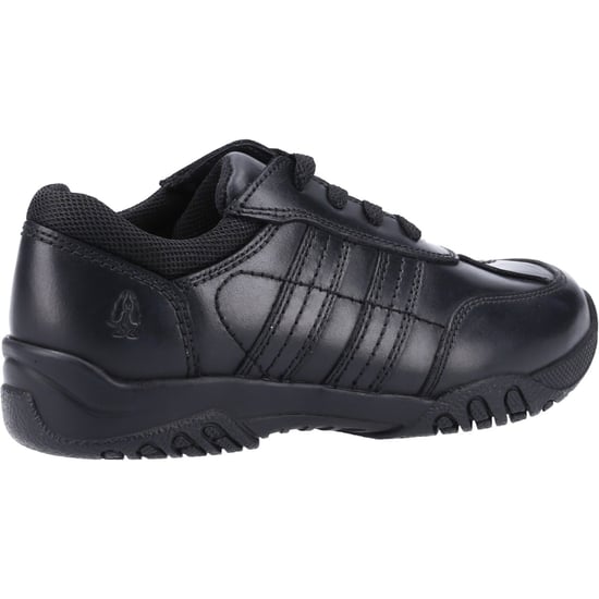 Hush Puppies Jezza 2 Senior Die Schwarzen Schnürschuhe Für Jungen Aus Leder - Image 2