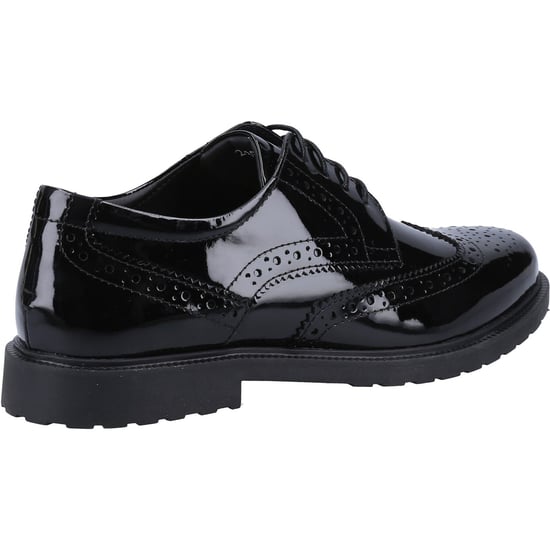 Hush Puppies Verity Leder Damen Lack Schwarze Brogues Schuhe - Image 2