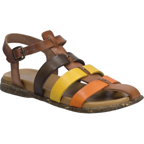 JOSEF SEIBEL Damen Sandale Fabricia 04 in cognac-multi - Image 1