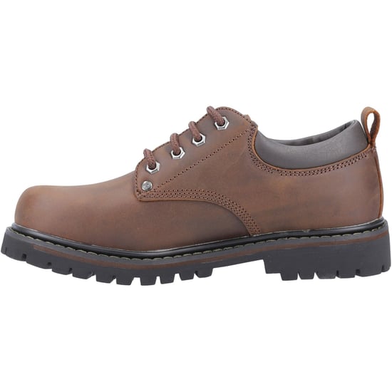 Skechers Tom Cats Leder Herrenschuhe In Dunkelbraun Mit Schnürung - Image 4