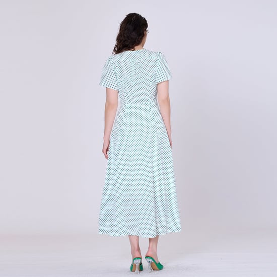 Hemdblusenkleid mit Polka-Dots und ausgestelltem Rock - Image 5
