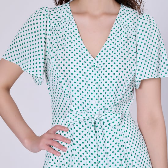 Hemdblusenkleid mit Polka-Dots und ausgestelltem Rock - Image 6